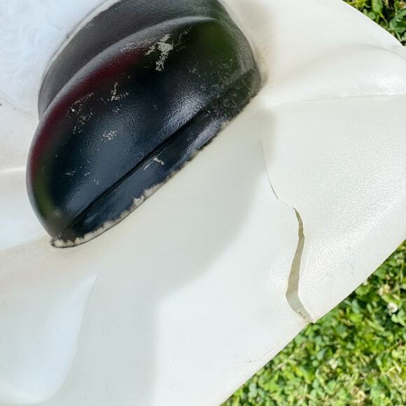 Empire Vintage Dancing Santa Blow Mold Waving with Light 40"- Bottom Cracked - Picture 11 of 15